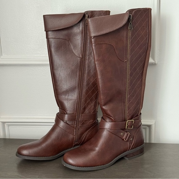 G by Guess Shoes - GBG by Guess Brown Haydin Knee High Boots Size 7.5M